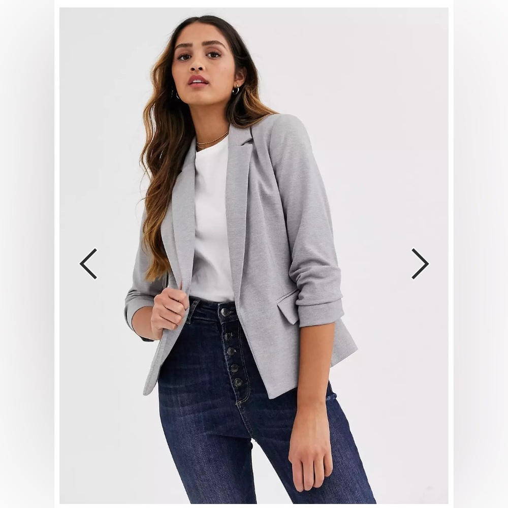 Miss Selfridge Blazer in Gray Size 10